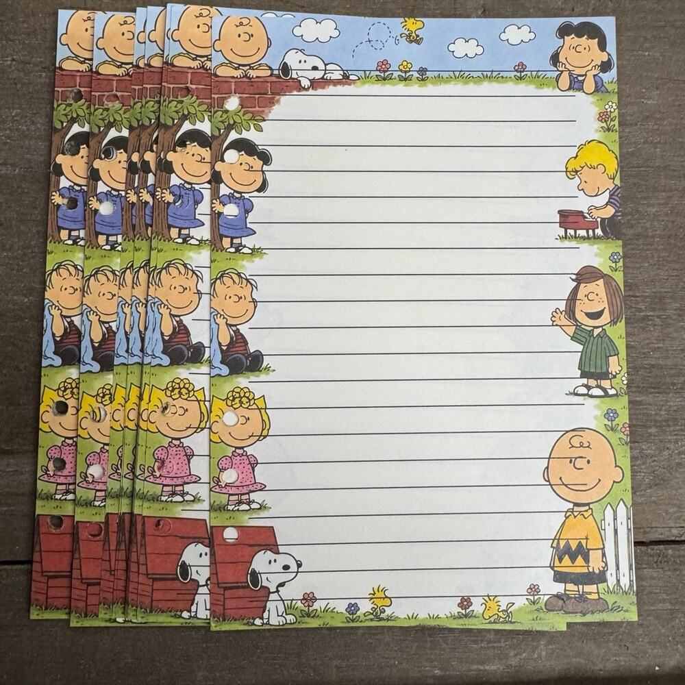 Peanuts Snoopy Charlie Brown Size A5 Refill Paper (50 Sheets)
